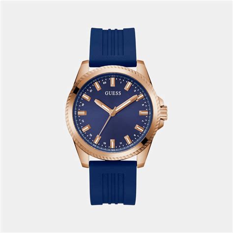 Guess Champ Men Blue Silicone Watch GW0639G3 – Just In Time