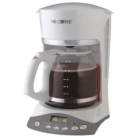 Mr. Coffee White Programmable 12 Cup Coffee Maker SKX20-NP | Zoro