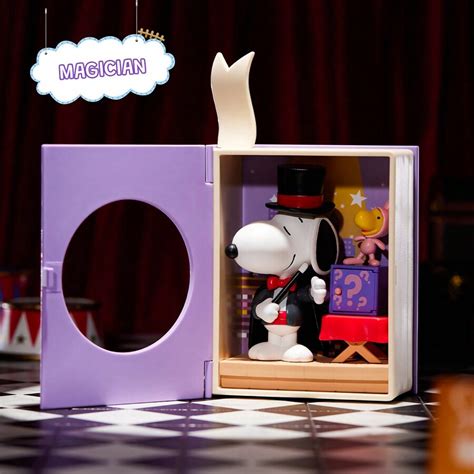Miniso Caixa Surpresa Coleção Snoopy da Miniso My Story Session, Figura ...