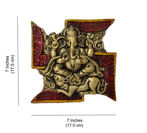 Swastik Ganesha Wall Hanging, Ganesha Wall Hanging for entrance – Two ...
