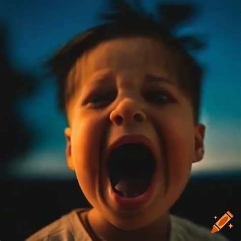 Annoying screaming kid on Craiyon