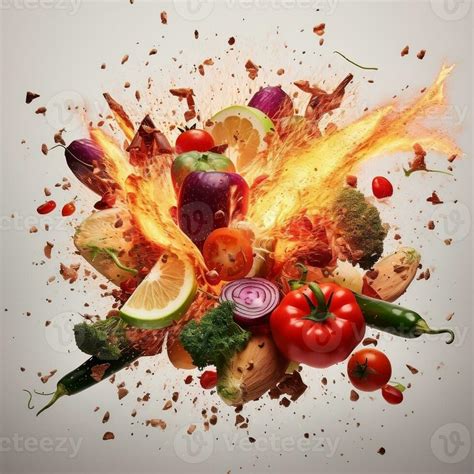 Image result for Exploding Food Drawing