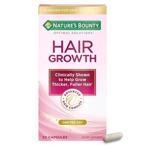 Nature’s Bounty® Optimal Solutions® Hair Growth Supplement for Women ...