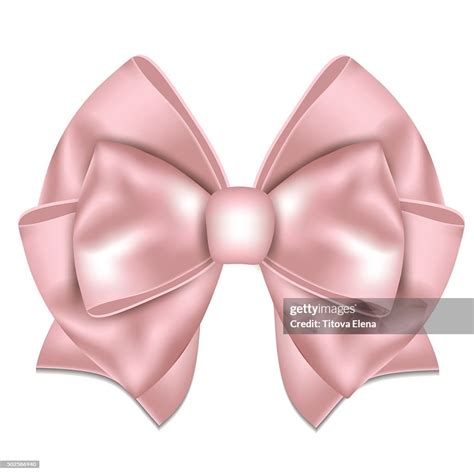 Beautiful Pink Bow On White Background High-Res Vector Graphic - Getty ...