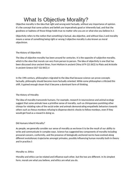 Objective Morality Exists 的图像结果