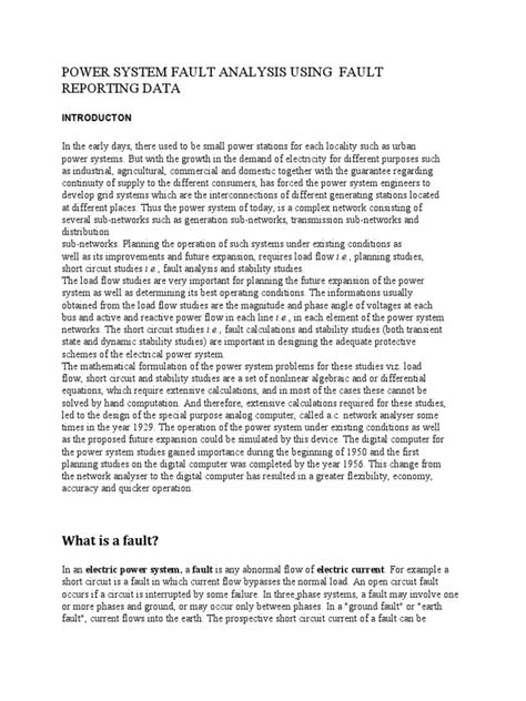 Fault Analysis in Power System Using per Unit 的图像结果