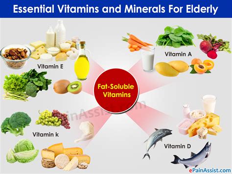 Examples Of Vitamins And Minerals And Their Functions