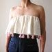 tassel × ecru gauze tops《呼吸する服》 天然素材の服 キナリ ナチュラルトップス | NAO∞invention ...