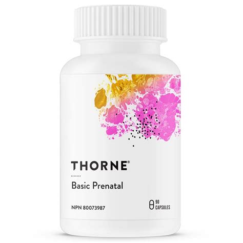 Thorne Basic Prenatal, 90 Capsules – Vitamart.ca