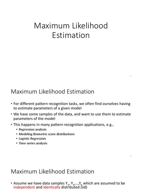 Image result for Maximum Likelihood Method of Estimation