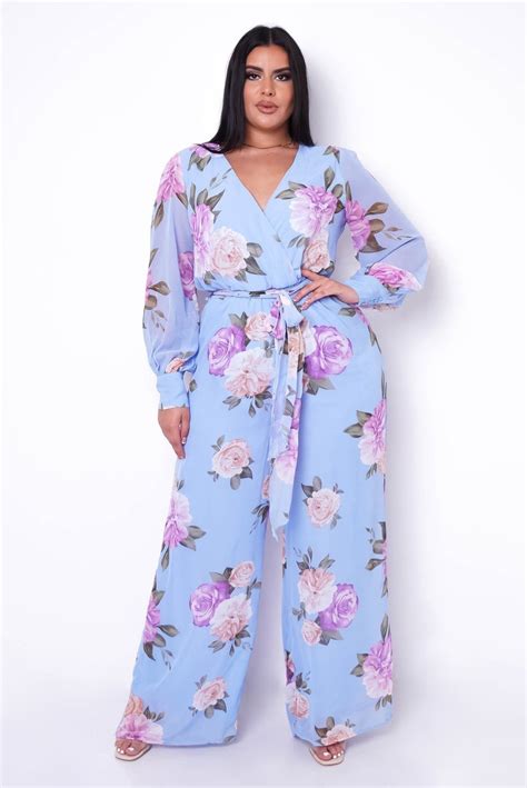 Lara floral jumpsuit plus size – Artofit