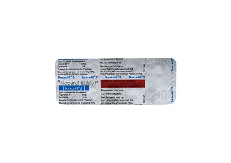 Korandil 5mg Tablet: View Uses, Side Effects, Price and Substitutes ...
