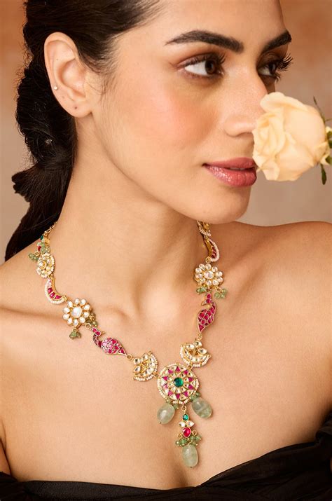 Imali Pink Kundan Necklace – Paisley Pop Shop