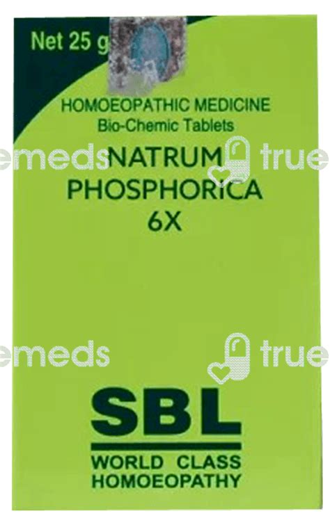 Sbl Natrum Phosphoricum 6x Biochemic Tablet 25 Gm - Uses, Side Effects ...