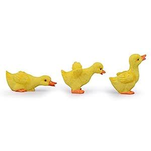Wonderland Set of 3 - Poly Resin Chicken in Yellow 2 inches, Mini ...