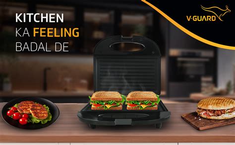 Buy V-Guard VSG80 2 Slice Non-Stick Grill Electric Sandwich Maker ...
