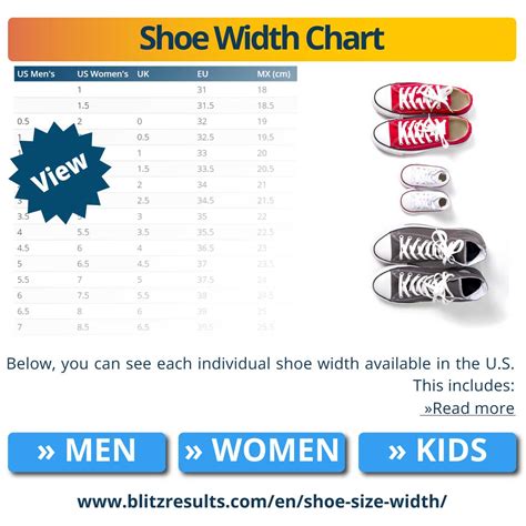 Shoe Width Guide: Size Charts + How to Measure at Home