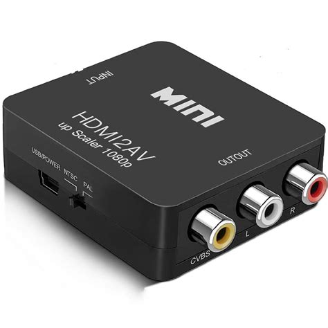 Buy 1080P HDMI to RCA HDMI to AV 3 RCA CVBs Composite Video Audio ...