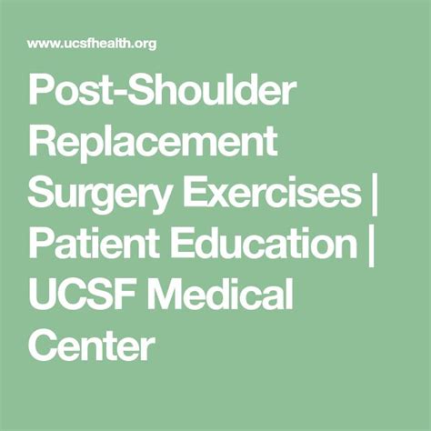 Image result for Shoulder Replacement Exercises