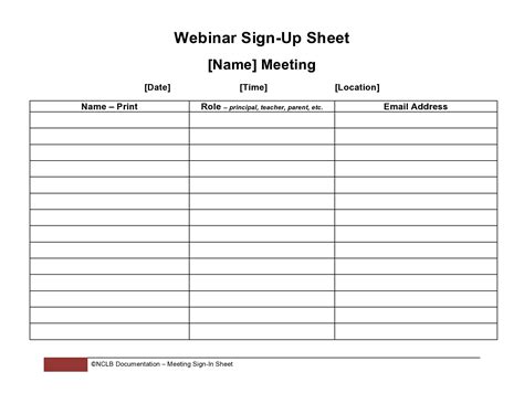 30 Best Email Sign Up Sheet Templates (Word/Excel)