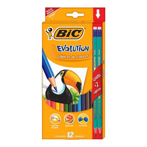 BIC Kids Evolution ECOlutions Colouring Pencils, Multi-color : Amazon ...