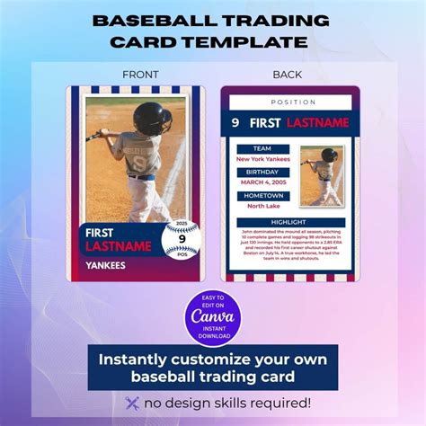 Editable Baseball Card Template 的图像结果