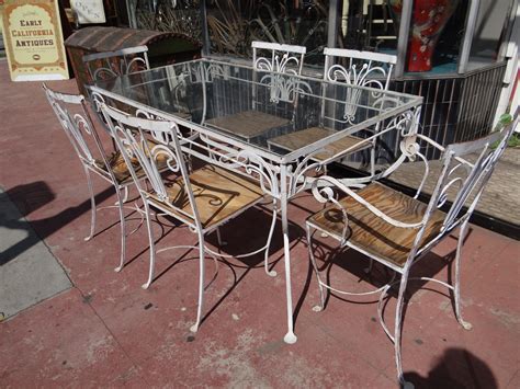 Vintage Wrought Iron Patio Furniture Set
