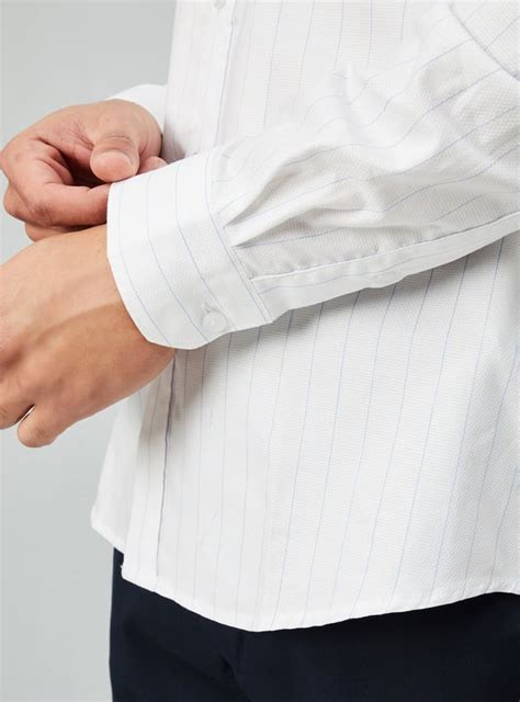 Buy Men Slim Fit Striped Formal Shirt Online at just Rs. 999.0 ...