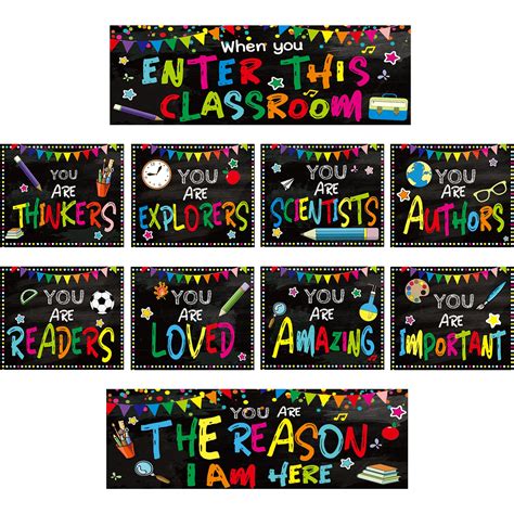 Buy chiazllta Classroom Decorations Bulletin Board Banner Set Classroom ...