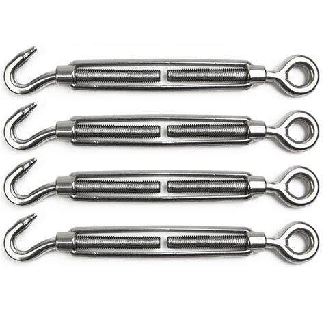 Buy POFET 4 Pieces Turnbuckle Wire Tensioner M8 Stainless Steel ...