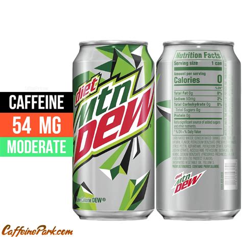 Diet Mountain Dew Caffeine Content: How much is in a can?