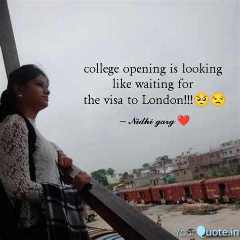 college opening is lookin... | Quotes & Writings by Nidhi Garg | YourQuote