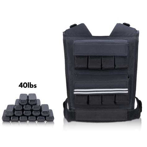 APEXUP Adjustable Weighted Vest with Reflective Stripe, Iron Weights ...