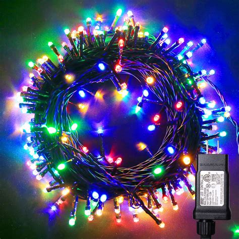 Buy Blingstar Christmas Lights Multicolor 66ft 200 LED String Lights ...