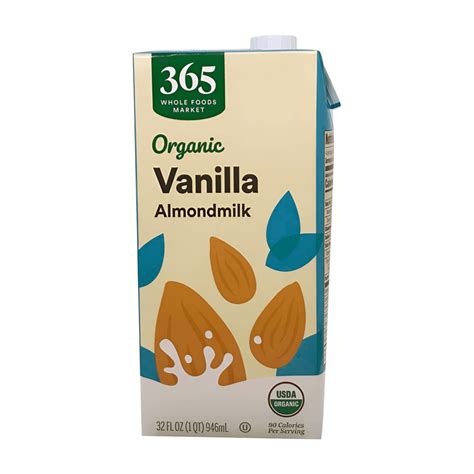Wholefoods 365 Organic Unsweetened Vanilla Almond Milk Shelf-Stable ...