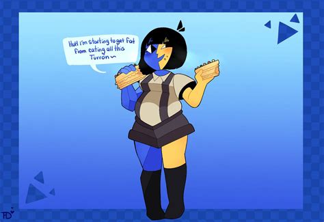 ENA delighting in turron ~ (2/4) by Shinybelly on DeviantArt