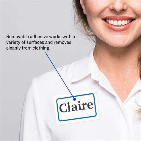 Avery Personalized Name Tags - Blue Border, 2-13 x India | Ubuy