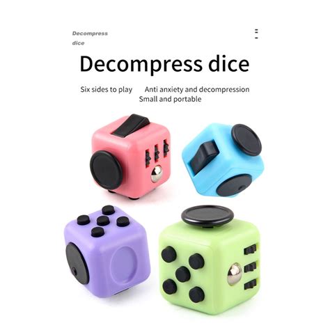 SKSTECH Cube Fidget Toys Anti Stress Cubes Rainbow Fingertip Infinity ...