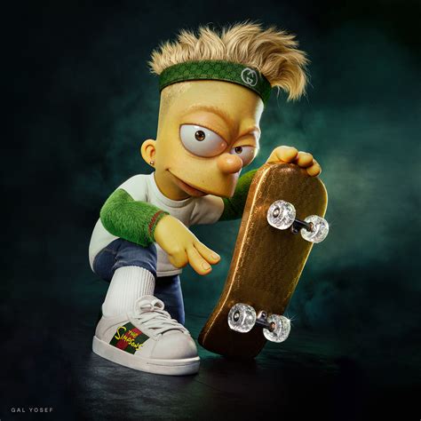 Bart Simpson, Gal Yosef, cartoon, TV series, The Simpsons, skateboard ...