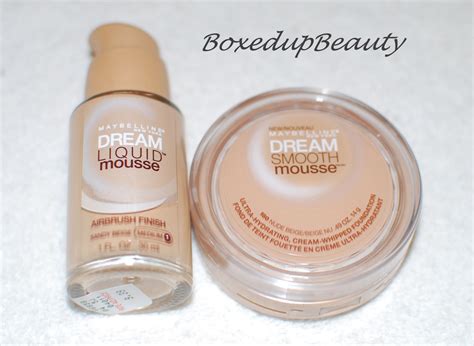 Boxed Up Beauty: Maybelline Dream Mousse foundations - a review
