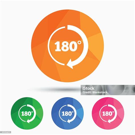 Vetores de Ângulo De 180 Graus De Ícone Geometria Cálculo Símbolo e ...