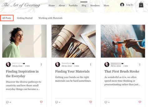 Image result for Wix Blog Header