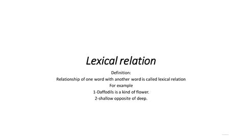 Image result for Lexical Relation Examples
