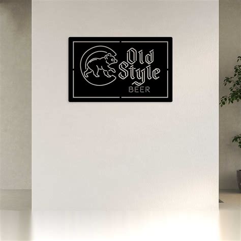 Back View Beach Landscape AC DC Back In Black Beer Horizontal Metal ...