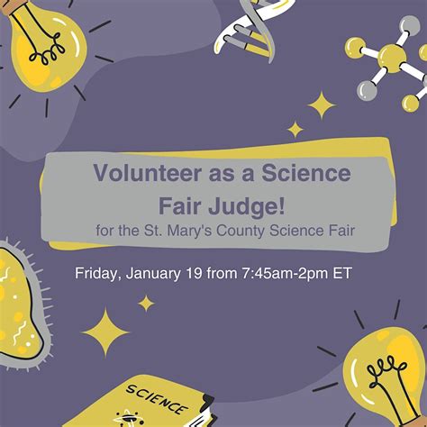 St. Marys County Science Fair Judging - Volunteers Needed (Rescheduled ...
