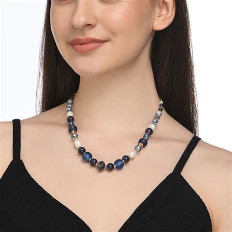 Buy Beaded Leaf Collar Necklace Online - Accessorize India