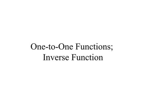 Image result for Inverse of One to One Functions
