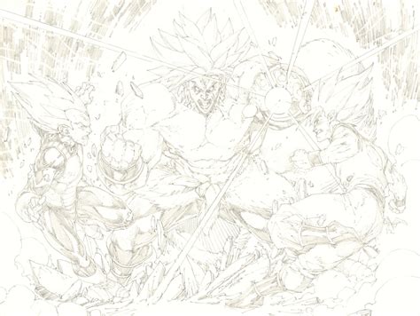 How To Draw Goku Vs Broly