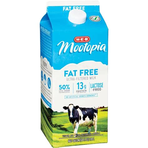H-E-B Mootopia Lactose Free Fat Free Milk - Shop Milk at H-E-B