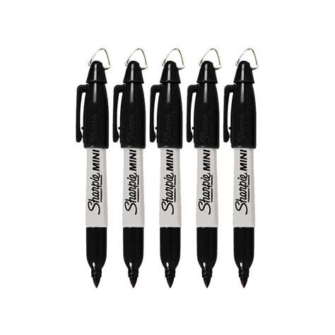 Sharpie Mini Permanent Markers with Golf Keychain Clips, Fine Point ...